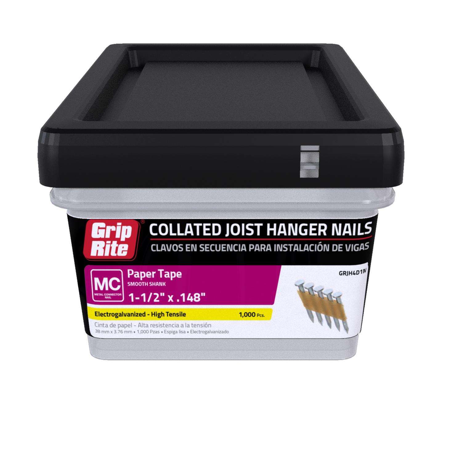 GripRite 11/2 in. Paper Strip Bright Joist Hanger Nails 33 deg 1000