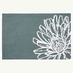 Simple Spaces 21 in. W X 33 in. L Multi-color White Floral Sketch Polyester Accent Rug