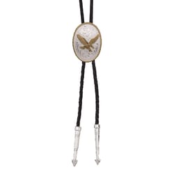 Montana Silversmiths Men's Eagle Gold/Silver Bolo Tie Water Resistant