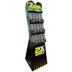 2X Mobile Zipper Glows in the Dark Earbud w/Microphone 1 pk