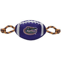 Pets First NFL Multicolored Nylon Florida Gators Football Dog Toy 1 pk