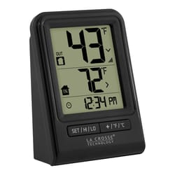 La Crosse Technology 140 deg Wireless Thermometer 2.64 in. L X 1.38 in. W Black