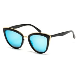 WearMe Pro Black Frame Blue Lens Sunglasses