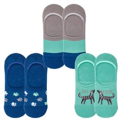 Karma Gifts Women's Dog One Size Fits Most No-Show Socks Assorted