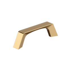 Amerock Everyday Transitional Arched Bar Cabinet Pull 3 in. Champagne Bronze Gold 6 pk
