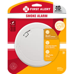 First Alert Battery-Powered Photoelectric Smoke/Fire Detector 1 pk