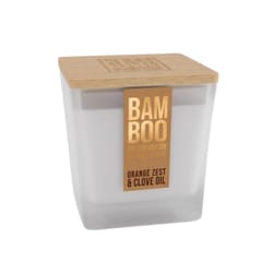 Bamboo Home Fragrance White Clove Oil & Orange Zest Scent Candle