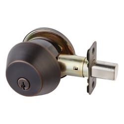 Ace Oil Rubbed Bronze Solid Bronze Alloy Single Cylinder Deadbolt