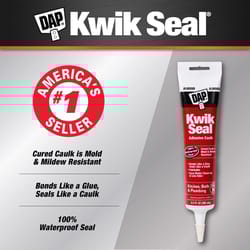 DAP Kwik Seal Almond Acrylic Latex Kitchen and Bath Adhesive Caulk 5.5 oz