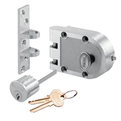 Prime-Line Segal Brushed Chrome Deadbolt