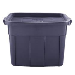 Rubbermaid Roughneck 18 gal Navy Storage Box 16.375 in. H X 15.875 in. W X 23.875 in. D Stackable