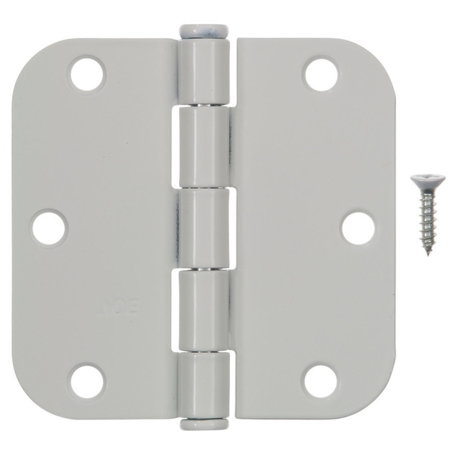 Ace 3-1/2 in. L White Residential Door Hinge 3 pk - 01-3550-435 - Hardware Accessories  sku 01-3550-435