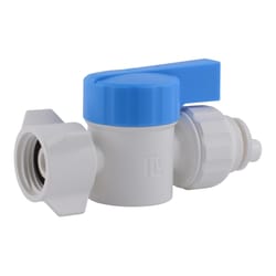 SharkBite Quick Connect 1/2 in. Push X 1/2 in. FPT Plastic Straight Stop Valve