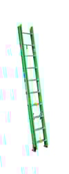 Werner  20 ft. H x 17.75 in. W Fiberglass  Extension Ladder  Type II  225 lb. 
