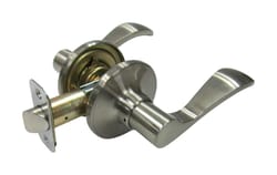 Faultless Naples Lever Satin Nickel Passage Lever Right or Left Handed