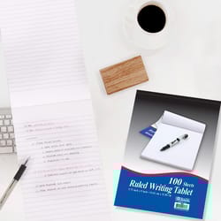 Bazic Products 9 in. W X 6 in. L Ruled Writing Tablet 100 sheet