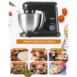Commercial Chef Black/Silver 4.7 qt 7 speed Stand Food Mixer
