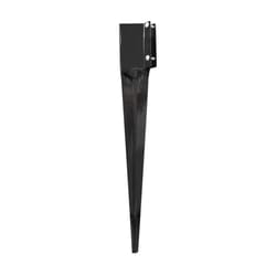 Pylex Ecospike 44 Steel Black 3.5 in. W X 31.5 in. L Mailbox Post Base