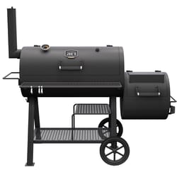 Oklahoma Joe's Highland DLX Offset Charcoal/Wood Offset Smoker Black