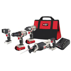 Porter Cable 20V Cordless Brushed 4 Tool Combo Kit