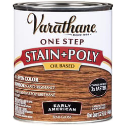 Varathane Semi-Gloss Early American Oil-Based Oil Modified Urethane One-Step Stain/Poly 1 qt