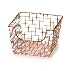 Spectrum Scoop 13 in. L X 12 in. W X 8 in. H Copper Wire Basket
