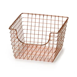 Spectrum Scoop 13 in. L X 12 in. W X 8 in. H Copper Wire Basket