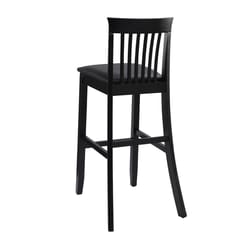 Linon Home Decor Black Polyurethane Fowler Barstool 42.5 in.