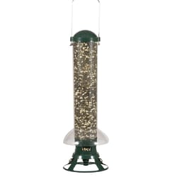Perky-Pet Squirrel Slammer Wild Bird 3.5 lb Metal/Plastic Bird Feeder 3 ports