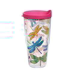 Tervis 24 oz Multicolored BPA Free Dragonfly Mandala Tumbler with Lid
