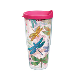 Tervis 24 oz Multicolored BPA Free Dragonfly Mandala Tumbler with Lid