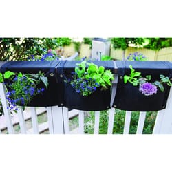 Smart Pot WallFlowers 18 in. H X 16 in. W X 16 in. D X 16 in. D Geo-Thermal Fabric Saddle Grow Bag P