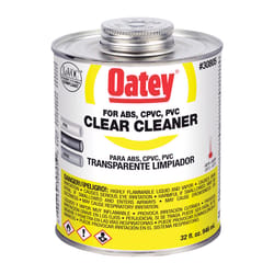 Oatey Clear Cleaner For ABS/CPVC/PVC 32 oz