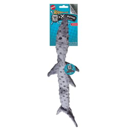 Spot Gray Plush Skinneeez Extreme Triple Squeak Shark Squeaky Dog Toy Extra Large