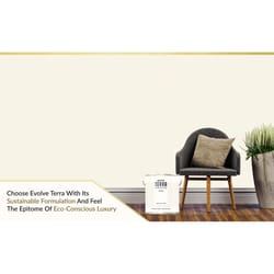 Evolve Terra Satin Ivory Birch Paint and Primer Interior 1 gal