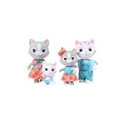 Sunny Days Honey Bee Acres Purringtons Cat Family Multicolored 4 pc