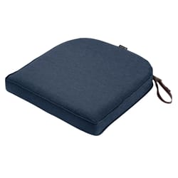 Classic Accessories Montlake Indigo Blue Polyester Seat Cushion 2 in. H X 18 in. W X 18 in. L