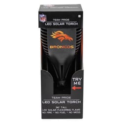 Sporticulture NFL 36 in. Solar Power Plastic Denver Broncos Black Solar Torch