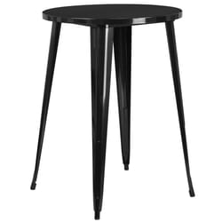 Flash Furniture 1 pc Black Metal Industrial Bar Table