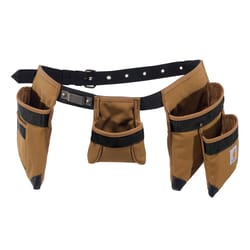 Carhartt 7 pocket Polyester Tool Belt Brown 52 56 in.