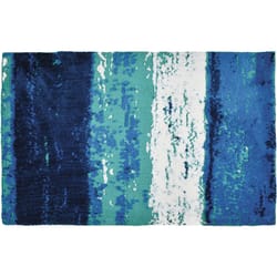 Simple Spaces 20 in. W X 30 in. L Blue Skies Polyester Accent Rug