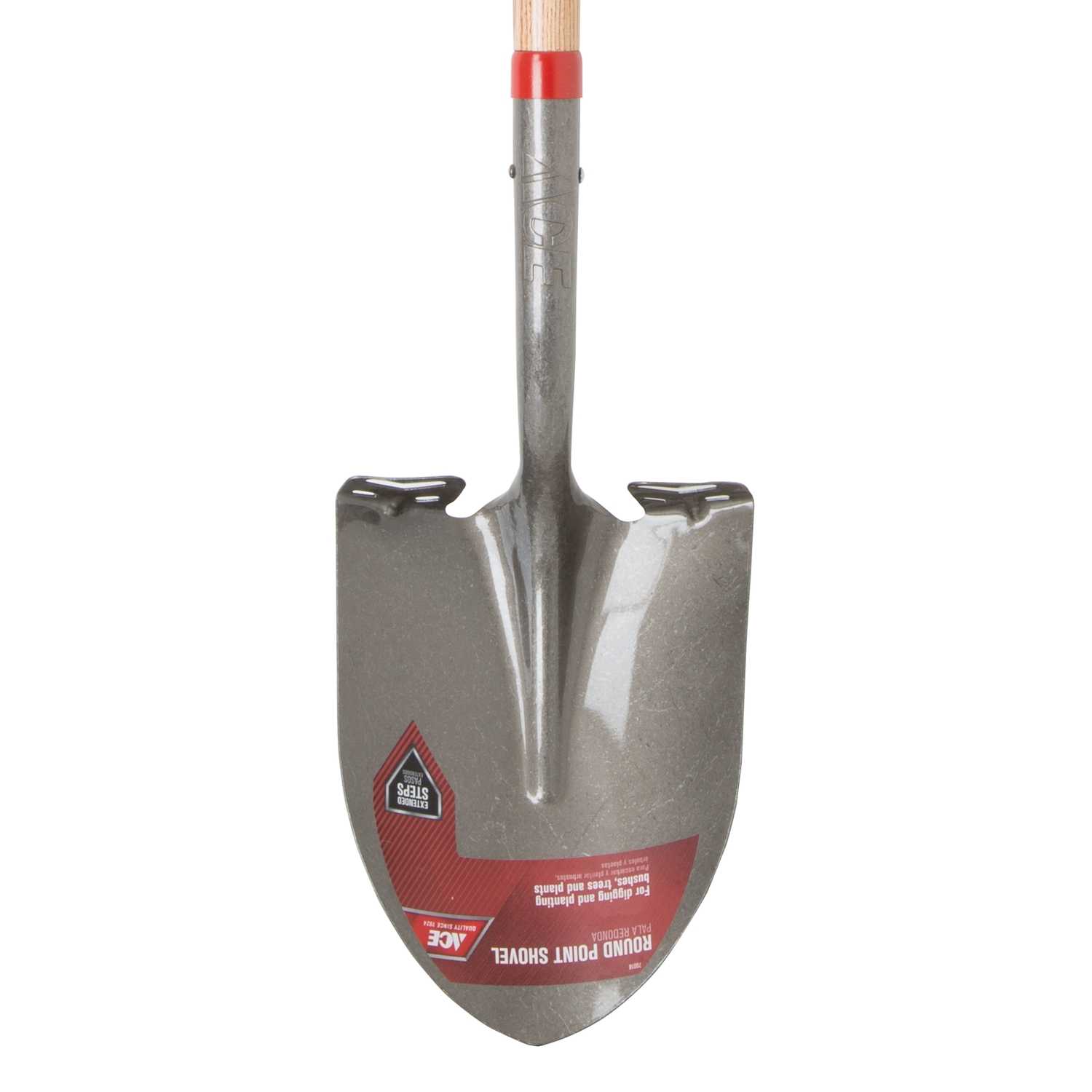 Ace Steel 9 in. W x 58 in. L Round Point Shovel Wood Handle Ace Hardware