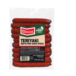 Klement's Teriyaki Snack Stick 8 oz Bagged