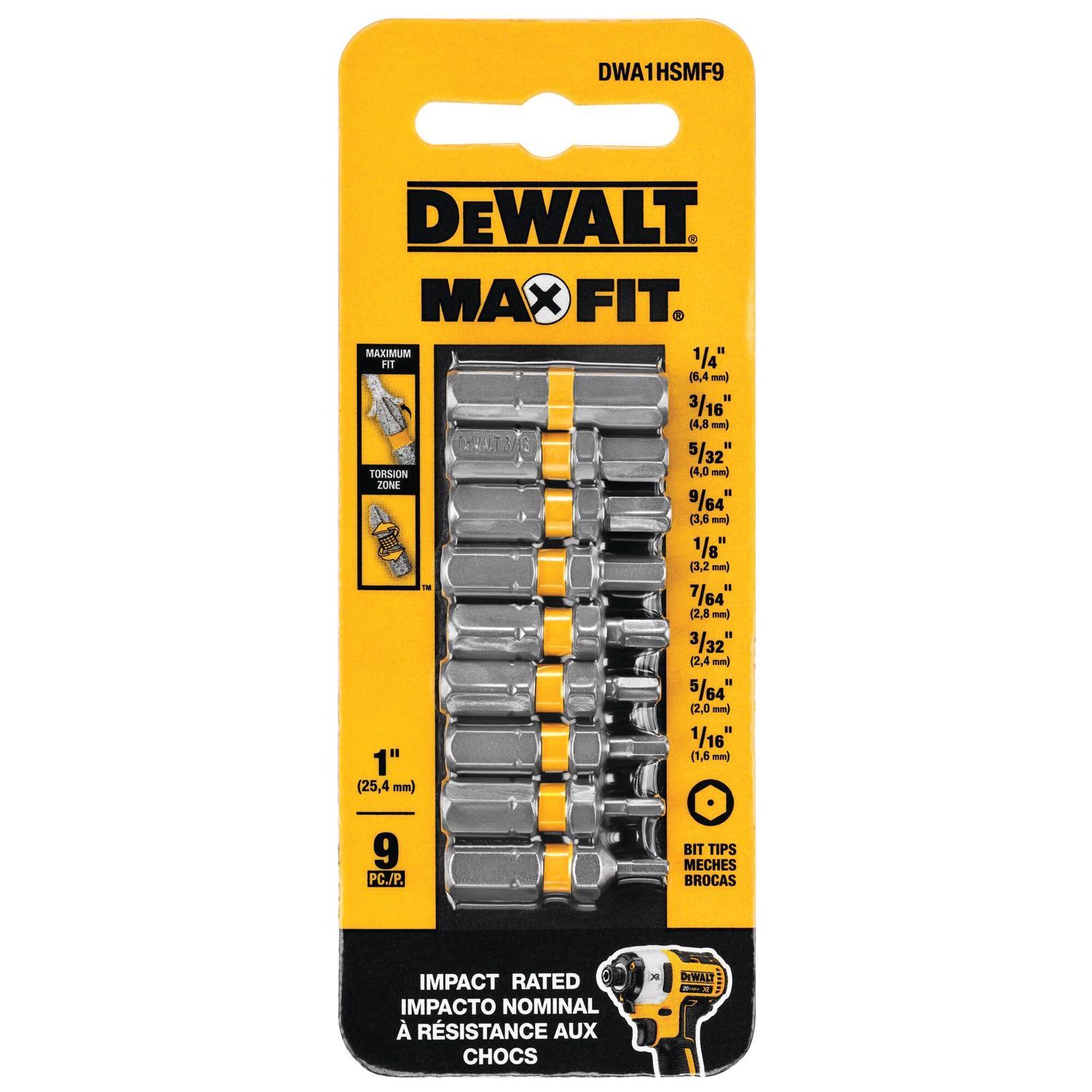 DEWALT DWA2PH2SL MAXFIT Screwdriver Bits 2'' PH2 Impact Driver Phillips Bit  Set