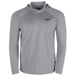 Milwaukee Workskin L Long Sleeve Men's Hooded Gray Hooded Sweatshirt