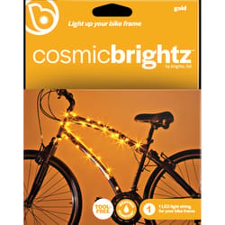 Brightz Cosmic Brightz Gold LED Bike Accessory ABS Plastics 1 pk