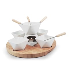 Gloss Swissmar Rubik White Ceramic Fondue Set