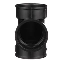 Charlotte Pipe 3 in. Hub X 3 in. D Hub ABS Vent Tee