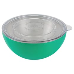 Served 100 oz Green Stainless Steel Vacuum-Insulated Bowl 10 in. D 1 pk