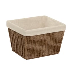 Honey-Can-Do 10 in. L X 12 in. W X 8 in. H Brown Rope Basket